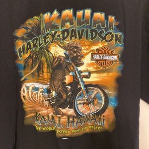 Harley Davidson of Kauai Hawaii T-shirt Large unisex